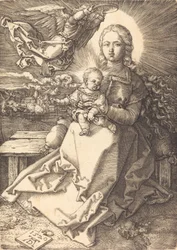 La Virgen y el Niño coronados por un ángel, 1520