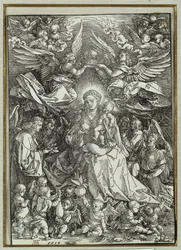 La Virgen y el Niño rodeados de ángeles, 1518