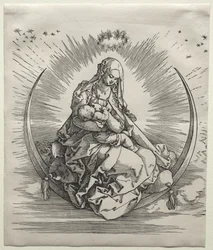 La Virgen en una media luna