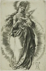 La Virgen en el creciente con una corona de estrellas