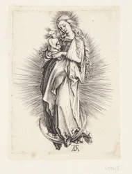 La Virgen en la luna creciente