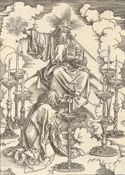 La visión de los siete candelabros, 1498