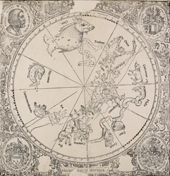 El mapa celestial del hemisferio sur, principios del siglo XVI