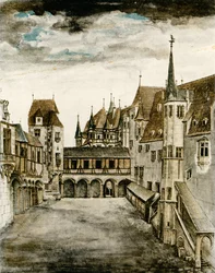 Vista del patio del castillo