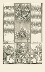 Santa Birgitta como intercesora, con un matrimonio rezando