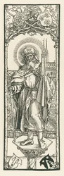 San Sebaldo en la columna, c.1501 (xilografía)
