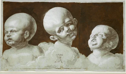 Estudios de la cabeza de un niño (dibujo)