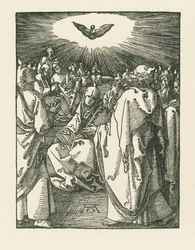 El descenso del Espíritu Santo, c.1510 (xilografía)