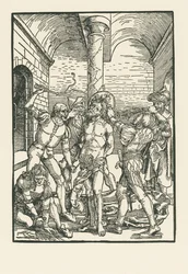 La Flagelación, c.1500 (xilografía)