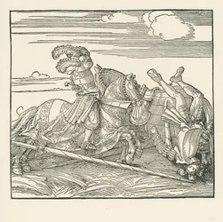 El Torneo Alemán, c.1517-18 (xilografía)