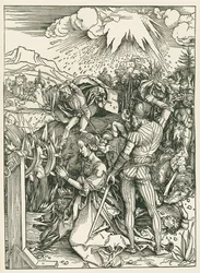 Martirio de Santa Catalina de Alejandría, c.1498 (xilografía)