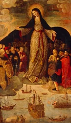 La Virgen de los Navegantes (panel central)
