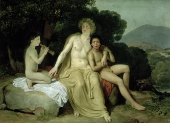 Apolo con Jacinto y Cipariso cantando y tocando, 1831-34