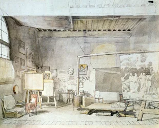 Estudio del artista en Roma