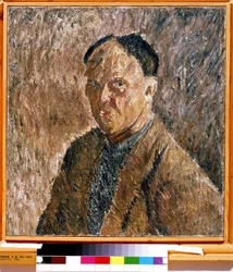 "Autorretrato" Pintura de Alexander Davidovich Drevin (1889-1938) 1923 Galería Estatal Tretyakov, Moscú