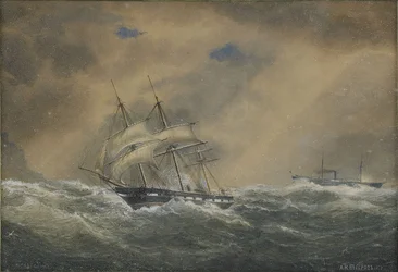 La fragata de vapor Svetlana, 1878