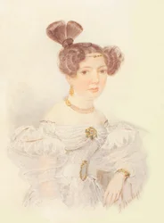Retrato de Yekaterina Ivanovna Zagryazhskaya