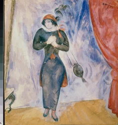 Bialystok (Pologne). Escena Sur. Oeuvre de Alexander Vasilyevich Shevchenko (Alexandre Chevtchenko) (1883-1948), aquarelle sur papier