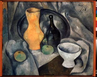 Naturaleza muerta. Alexander Vasilyevich Shevchenko (Alexandre Chevtchenko) (1883-1948), huile sur toile