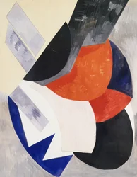 Ritmo de color (lápiz y gouache sobre papel)