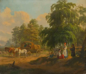 Paisaje con Troika Rusa, 1801