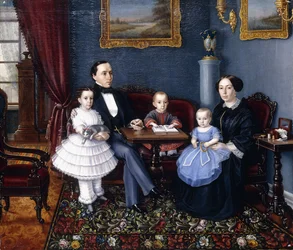 Retrato de una joven familia, 1855