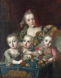 Retrato de los hijos de la emperatriz austriaca María Teresa
