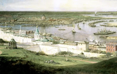 Vista de Nizhny Novgorod, 1878