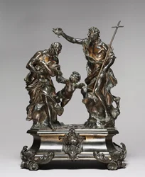 Bautismo de Cristo, diseñado 1645-46, probablemente hecho 1650-55
