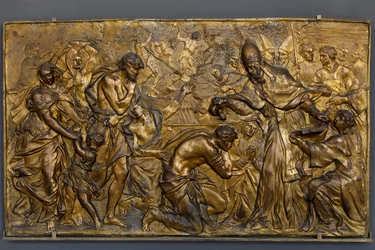 El Papa Liberio bautizando a los neófitos