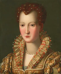 Retrato de Virginia de Médicis (1568-1615), de busto