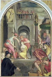El martirio de Santa Águeda, 1585