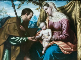 La Virgen y el Niño con san Roque