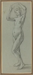 Estudio de una mujer desnuda