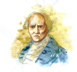 FOURIER, Charles (1772-1837). Filósofo y economista inglés - - Ilustración de Alessandro Lonati Â
