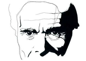 Retrato del escritor y director italiano Pier Paolo Pasolini (Retrato del escritor y director italiano Pier Paolo Pasolini)