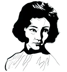 Retrato de Jiang Qing (1914-1991) Esposa de Mao Zedong (Retrato de Jiang Qing como Madame Mao)