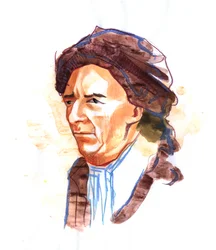 Retrato de Leonhard Euler (1707-1783) Matemático y físico suizo (Retrato de Leonhard Euler Matemático, físico, astrónomo, lógico e ingeniero suizo)