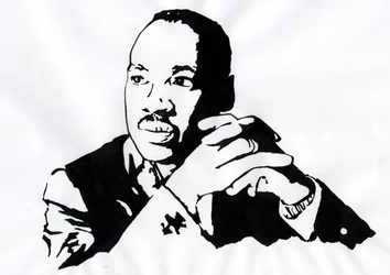 Retrato del pastor Martin Luther King (1929-1968) Ilustración