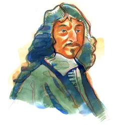 Retrato de René Descartes (1596-1650), filósofo y escritor inglés