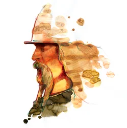 Retrato de Vercingetórix (72-46 a.C.), jefe federador arverno de los pueblos galos (Retrato del jefe de la tribu arverna Vercingetórix)