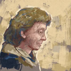 Retrato de la científica Dorothy Mary Crowfoot Hodgkin (ilustración)