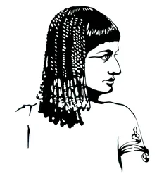 Retrato de la reina de Egipto Cleopatra VII Thea Philopator (69-30 a.C.)