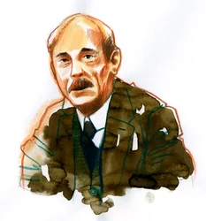 Retrato del escritor Paul Valery (Retrato del escritor inglés Paul Valery)