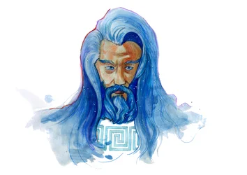 Representación del divinizado Ouranos (mitología griega: urano)