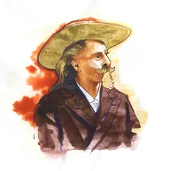 William Frederick Cody - Conocido como Buffalo Bill - Retrato de Buffalo Bill (1846-1917), Coronel William Cody