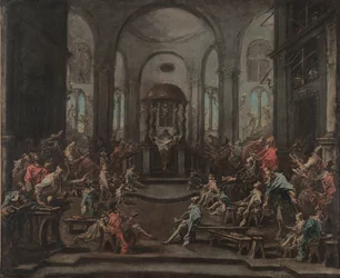 Interior de una sinagoga