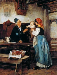 Abuelo ofreciendo