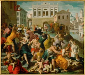 La masacre de los inocentes (óleo sobre cobre)