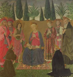 Virgen con el Niño y los Santos, c.1455 (temple sobre tabla)